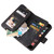 iPhone 7 / 8 / SE 2020 / SE 2022 Multifunctional Card Slot Zipper Wallet Leather Phone Case - Black