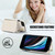iPhone 7 / 8 / SE 2020 / SE 2022 Crossbody Rhombic Horizontal Wallet Leather Phone Case - White