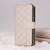 iPhone 7 / 8 / SE 2020 / SE 2022 Crossbody Rhombic Zipper Tower Buckle Leather Phone Case with Lanyard - Beige
