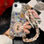 iPhone 7 / 8 / SE 2020 / SE 2022 Handmade Diamond Purple Gemstone Scarf Bracelet PC Phone Case - Pink