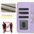 iPhone 7 / 8 / SE 2020 / SE 2022 Crossbody Multifunction Rhombic Leather Phone Case - Purple iPhone 7 / 8 / SE 2020 / SE 2022 Crossbody Multifunction Rhombic Leather Phone Case - Purple