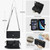 iPhone 7 / 8 / SE 2020 / SE 2022 Multifunctional Wallet Detachable Leather Phone Case with Lanyard - Black