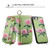 iPhone 7 / 8 / SE 2020 / SE 2022 POLA Flower Multi-functional Zipper Wallet Leather Phone Case - Green iPhone 7 / 8 / SE 2020 / SE 2022 POLA Flower Multi-functional Zipper Wallet Leather Phone Case - Green