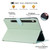 Samsung Galaxy Tab S10 / S9 / S9 FE Cat Skin-feel Litchi Leather Smart Tablet Case - Green
