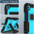 Samsung Galaxy Tab S10 FE / S9 Big Holder Silicone Hydric PC Tablet Case with Shoulder Strap - Black Blue