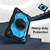 Samsung Galaxy Tab S10 FE / S9 Contrast Color Robot Silicone Hybrid PC Tablet Case - Black Blue