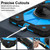 Samsung Galaxy Tab S10 FE / S9 Contrast Color Robot Silicone Hybrid PC Tablet Case - Black Blue