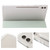 Samsung Galaxy Tab S10 FE / S9 FE / S9 3-Fold Clear Acrylic Leather Tablet Case - Green Samsung Galaxy Tab S10 FE / S9 FE / S9 3-Fold Clear Acrylic Leather Tablet Case - Green
