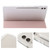 Samsung Galaxy Tab S10 FE / S9 FE / S9 3-Fold Clear Acrylic Leather Tablet Case - Pink