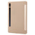 Samsung Galaxy Tab S10 FE / S9 FE / S9 3-Fold Holder Silicone Leather Tablet Case - Gold