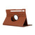 Samsung Galaxy Tab S10 FE / S9 FE / S9 Litchi Texture 360 Degrees Rotation Holder Leather Tablet Case - Brown