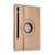 Samsung Galaxy Tab S10 FE / S9 FE / S9 Litchi Texture 360 Degrees Rotation Holder Leather Tablet Case - Golden