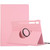 Samsung Galaxy Tab S10 FE / S9 FE / S9 Litchi Texture 360 Degrees Rotation Holder Leather Tablet Case - Pink