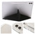 Samsung Galaxy Tab S10 FE / S9 FE Clear Acrylic Deformation Leather Tablet Case - Black