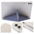 Samsung Galaxy Tab S10 FE / S9 FE Clear Acrylic Deformation Leather Tablet Case - Lavender