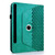 Samsung Galaxy Tab S10 FE / S9 Rotatable Rhombus Embossed Smart Leather Tablet Case - Light Blue
