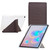 Samsung Galaxy Tab S10 FE / S9 Y-Fold Pyramid Texture Smart Leather Tablet Case - Brown