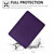 Samsung Galaxy Tab S10 FE / S9 Y-Fold Pyramid Texture Smart Leather Tablet Case - Purple