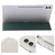 Samsung Galaxy Tab S10 FE+ 3-Fold Clear Acrylic Leather Tablet Case - Deep Green Samsung Galaxy Tab S10 FE+ 3-Fold Clear Acrylic Leather Tablet Case - Deep Green
