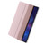 Samsung Galaxy Tab S10 FE+ 3-Fold Clear Acrylic Leather Tablet Case - Pink