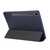 Samsung Galaxy Tab S10 FE+ 3-Fold Pure Color TPU Leather Tablet Case with Pen Slot - Dark Blue