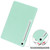 Samsung Galaxy Tab S10 FE+ 3-Fold Pure Color TPU Smart Leather Tablet Case with Pen Slot - Mint Green