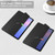 Samsung Galaxy Tab S10 FE+ Acrylic 3-folding Smart Leather Tablet Case with Pen Slot - Black