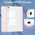 Samsung Galaxy Tab S10 FE+ Acrylic 3-folding Smart Leather Tablet Case with Pen Slot - Pink