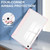 Samsung Galaxy Tab S10 FE+ Acrylic 3-folding Smart Leather Tablet Case with Pen Slot - Pink