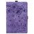 Samsung Galaxy Tab S10 FE+ Cartoon Sakura Cat Embossed Leather Tablet Case - Purple