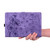 Samsung Galaxy Tab S10 FE+ Cartoon Sakura Cat Embossed Leather Tablet Case - Purple