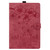Samsung Galaxy Tab S10 FE+ Cartoon Sakura Cat Embossed Leather Tablet Case - Red