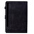 Samsung Galaxy Tab S10 FE+ Cats Embossed Leather Smart Tablet Case - Black