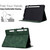 Samsung Galaxy Tab S10 FE+ Cats Embossed Leather Smart Tablet Case - Green