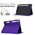 Samsung Galaxy Tab S10 FE+ Cats Embossed Leather Smart Tablet Case - Purple