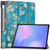 Samsung Galaxy Tab S10 FE+ Custer Painted 3-Fold Holder Smart Leather Tablet Case - Apricot