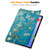 Samsung Galaxy Tab S10 FE+ Custer Painted 3-Fold Holder Smart Leather Tablet Case - Apricot