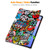 Samsung Galaxy Tab S10 FE+ Custer Painted 3-Fold Holder Smart Leather Tablet Case - Graffiti