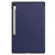 Samsung Galaxy Tab S10 FE+ Custer Pure Color 3-Fold Holder Smart Leather Tablet Case - Dark Blue