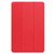 Samsung Galaxy Tab S10 FE+ Custer Pure Color 3-Fold Holder Smart Leather Tablet Case - Red