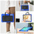 Samsung Galaxy Tab S10 FE+ D Type Silicone Hybrid PC Tablet Case with Handle Holder - Blue