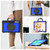 Samsung Galaxy Tab S10 FE+ D Type Silicone Hybrid PC Tablet Case with Handle Holder - Blue PC