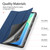 Samsung Galaxy Tab S10 FE+ DUX DUCIS Domo Series Magnetic Flip Leather Tablet Case - Blue