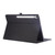 Samsung Galaxy Tab S10 FE+ Fabric Texture Horizontal Flip Leather Tablet Case - Black
