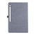 Samsung Galaxy Tab S10 FE+ Fabric Texture Horizontal Flip Leather Tablet Case - Dark Blue