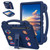 Samsung Galaxy Tab S10 FE+ Handle Kickstand Children EVA Shockproof Tablet Case - Navy Blue