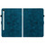 Samsung Galaxy Tab S10 FE+ Lily Embossed Leather Tablet Case with Pen - Dark Blue