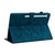Samsung Galaxy Tab S10 FE+ Lily Embossed Leather Tablet Case with Pen - Dark Blue