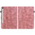 Samsung Galaxy Tab S10 FE+ Lily Embossed Leather Tablet Case with Pen - Pink