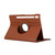 Samsung Galaxy Tab S10 FE+ Litchi Texture 360 Degrees Rotation Holder Leather Tablet Case - Brown Samsung Galaxy Tab S10 FE+ Litchi Texture 360 Degrees Rotation Holder Leather Tablet Case - Brown